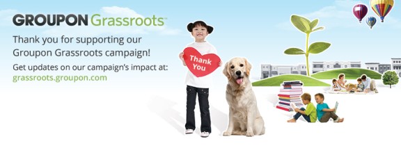 Groupon Grassroots Thanks
