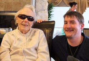 Mrs Paul Ami Bonifas and Daniel at Prestig, April 2013