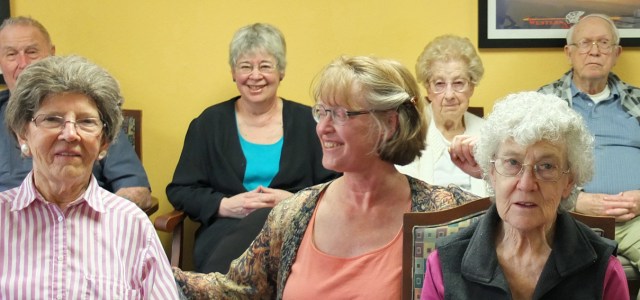 Linda and Olga with friends